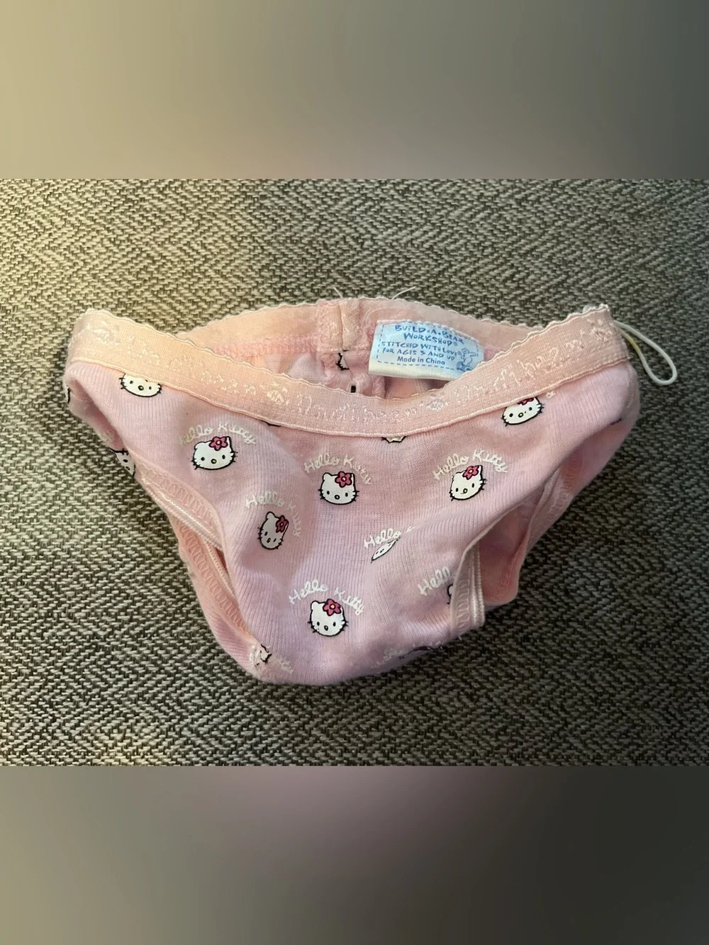 Build-A-Bear Hello Kitty Sanrio Pink Cotton Underwear Undies Panties RARE HTF